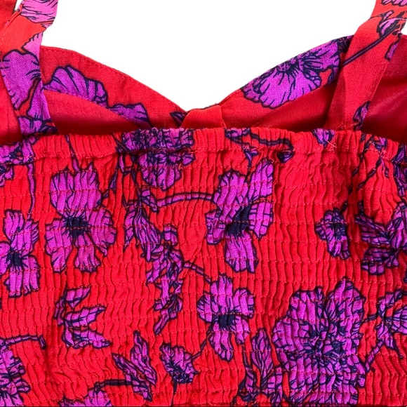 B•O•G Collective Floral Brami in Red. Size XS. NWOT - Picture 5 of 8